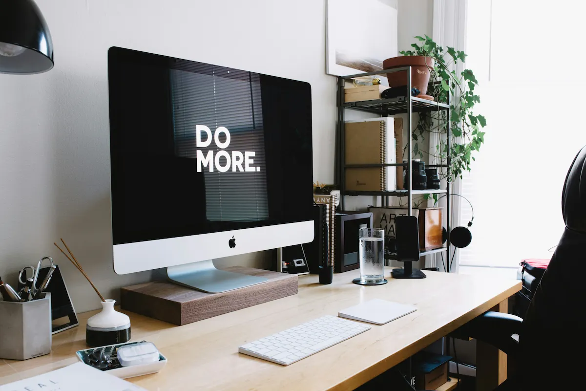 Modern workspace setup