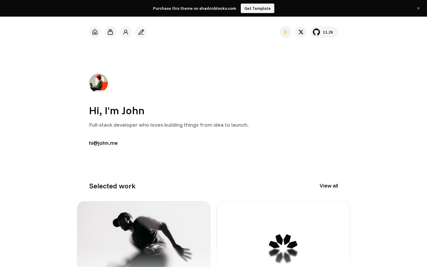 Echo homepage preview